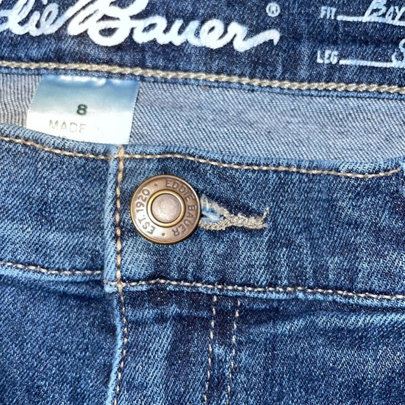 eddie bauer womens jeans size 8 Boyfriend Slim Denim Preloved Condition - Picture 8 of 8